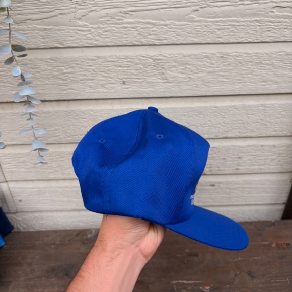 Vintage Trucking hat embroided snapback blue big truck - Picture 3 of 5